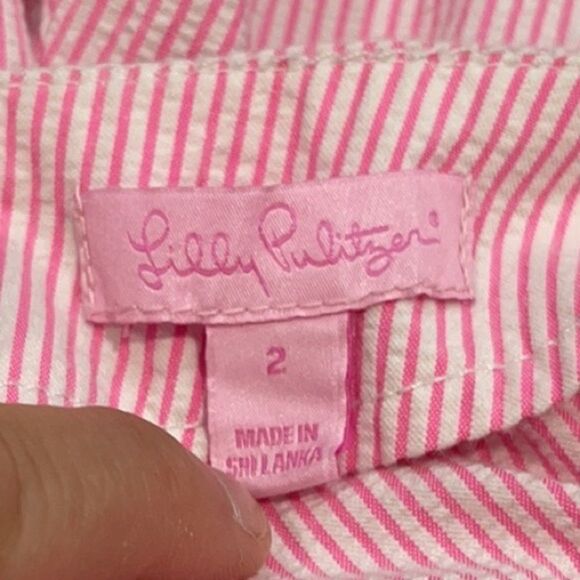 Lilly Pulitzer Ticking Stripe Embellished Shorts - Picture 3 of 4